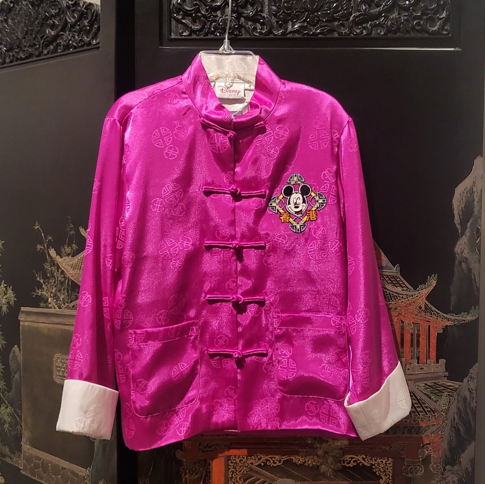 VERY RARE Hong Kong Disneyland Toddler Girl's Chinese style Shirt/Jacket.